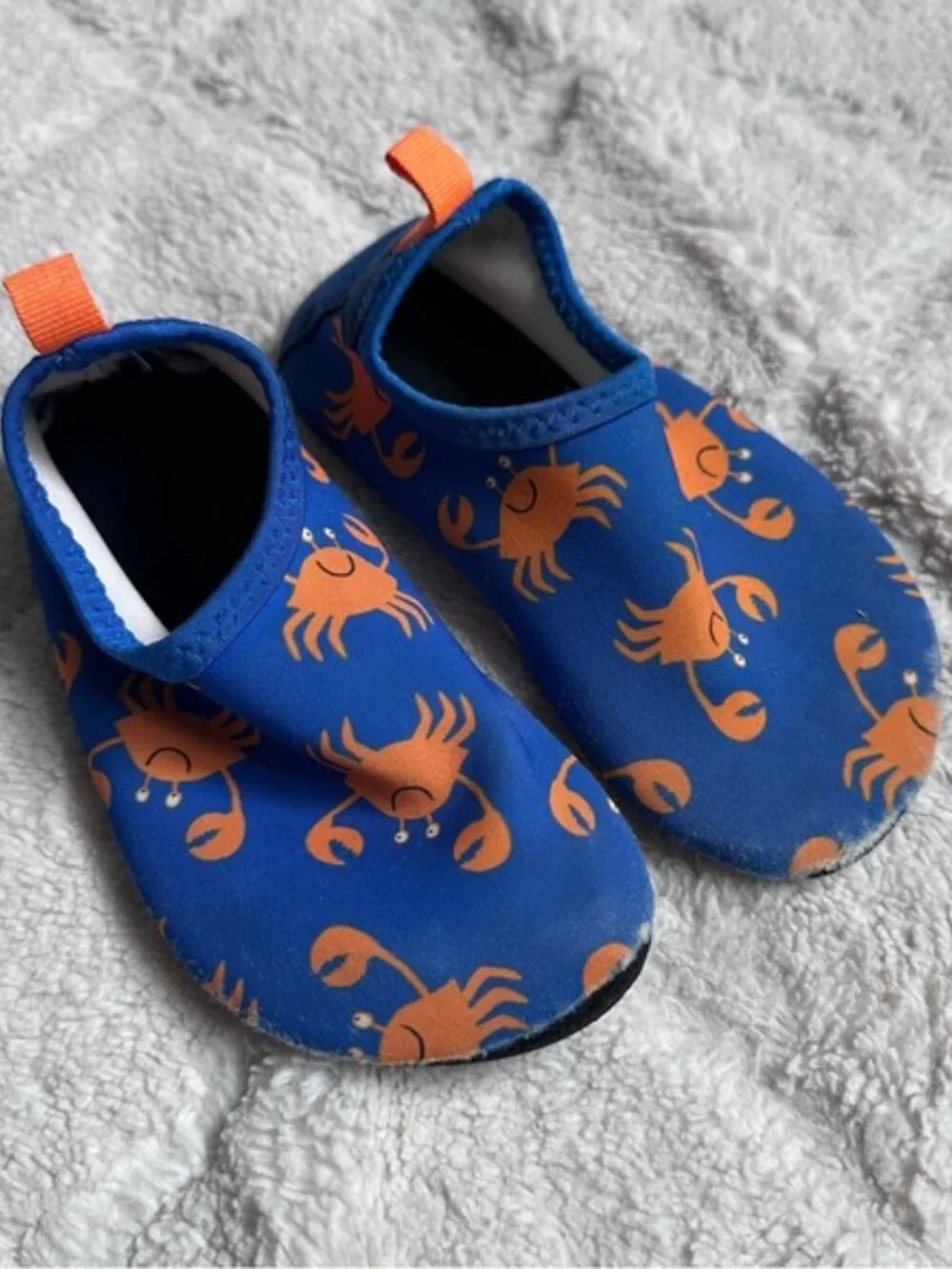 Unbranded | Boys Blue and Orange Crab Water Shoes | Size 26/27 (8/9 kids)